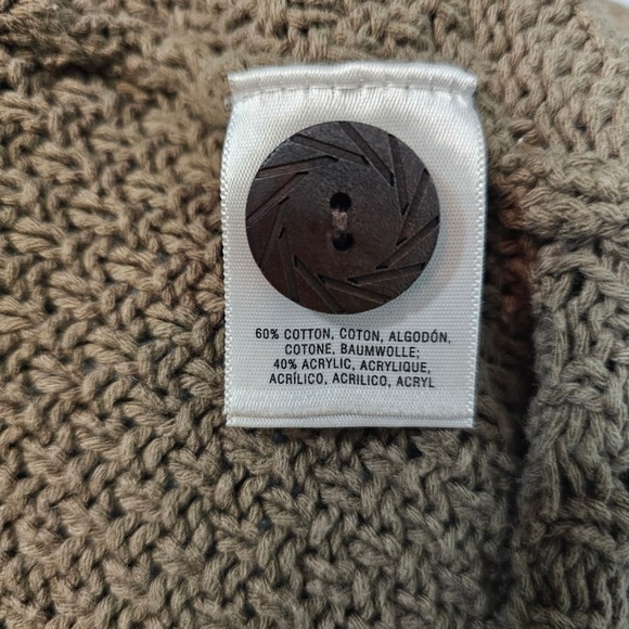 Angel of the North Anthropologie Women's Open Front Cardigan Sweater Brown S - Picture 4 of 6